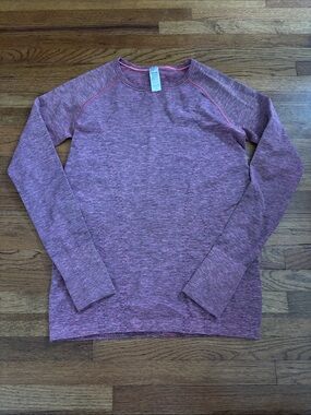 Ivivva girls long sleeve athletic shirt blush pink